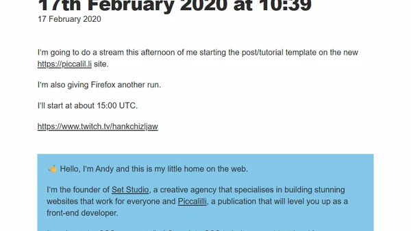 17th February 2020 at 10:39