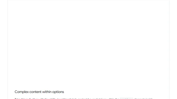 Customizable select: request for developer feedback