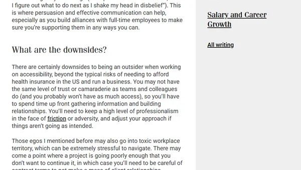 Outsider Leverage and Accessibility