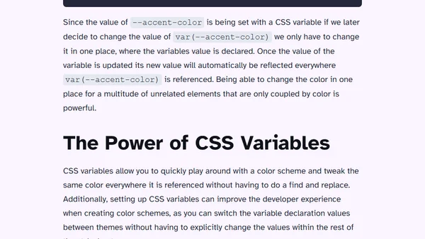 Give Your CSS Superpowers with CSS Variables