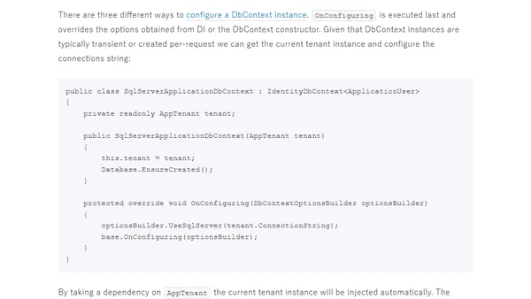 ASP.NET Core Multi-tenancy: Data Isolation with Entity Framework