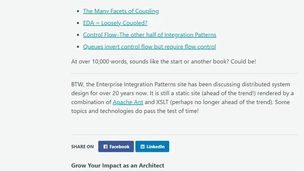 Coupling and Control Flow in Distributed Systems
