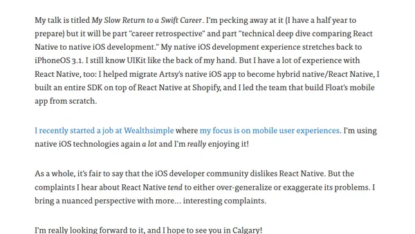 Upcoming Conference Talk