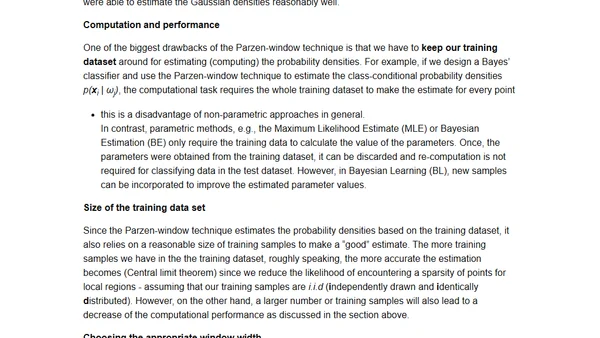 Kernel density estimation via the Parzen-Rosenblatt window method
