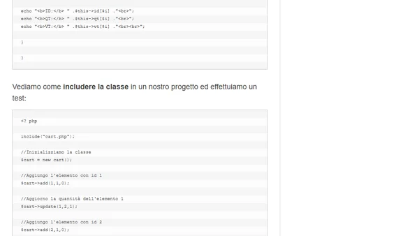 Realizza un carrello virtuale per un e-shop in PHP e scarica i file originali (parte 2)