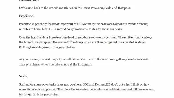Serverless Scheduler