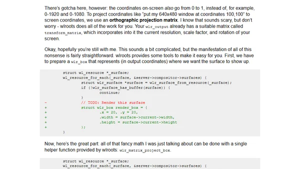 Writing a Wayland Compositor, Part 3: Rendering a window