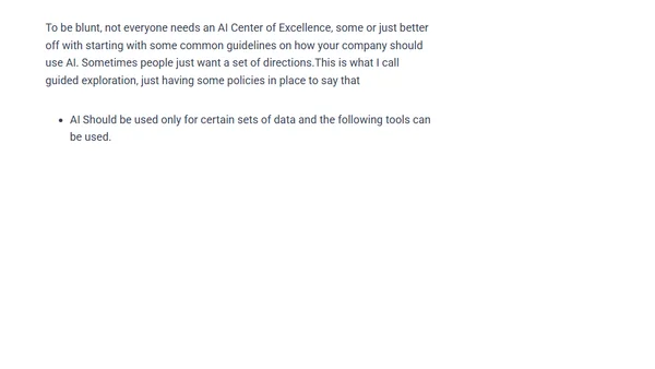 Do we need an AI Center of Excellence?