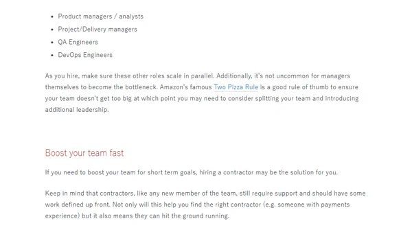 Scale up, hire smart