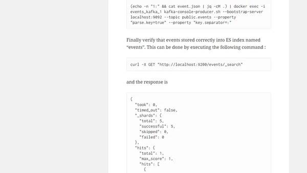 Data Pipeline from Kafka to ElasticSearch using Logstash