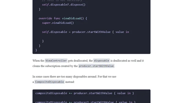 A half-hour to learn ReactiveSwift