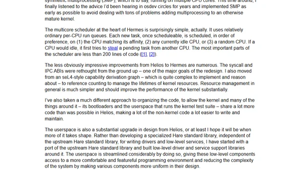 Redesigning my microkernel from the ground up