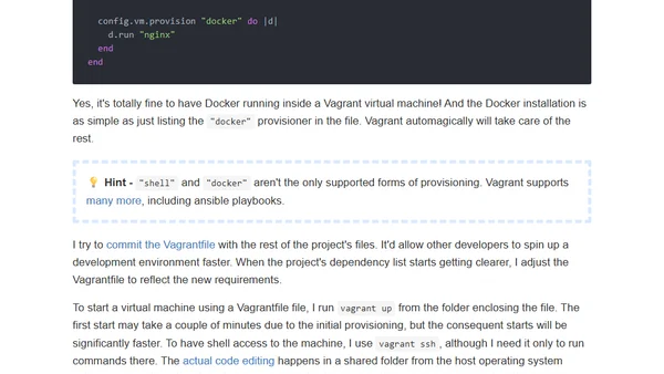 Disposable Local Development Environments with Vagrant, Docker, and Arkade