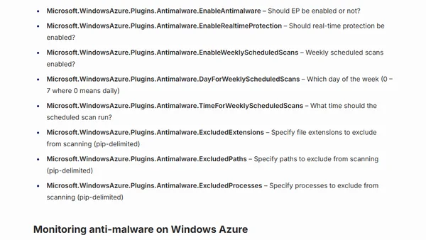 Protecting Windows Azure Web and Worker roles from malware