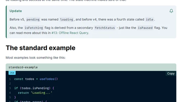 Status Checks in React Query