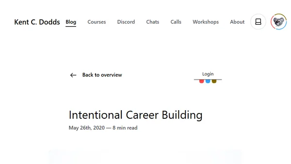 Intentional Career Building