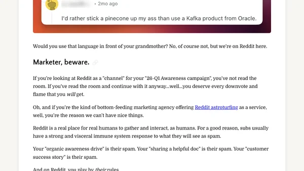 Interacting with Developers on Reddit