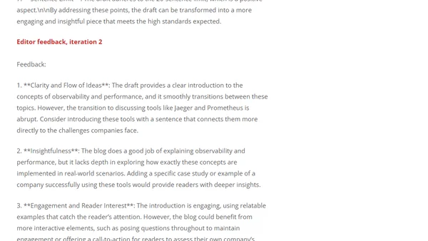 Observability and Performance