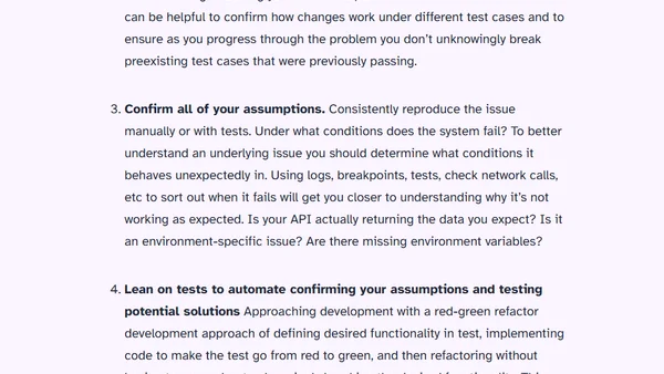 Tips for Debugging Software like a Detective