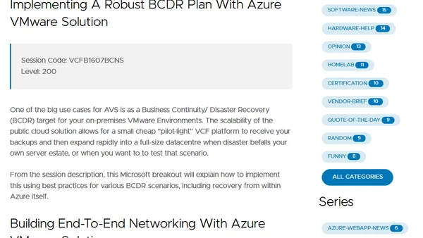 Azure VMware Solution at Explore 2024