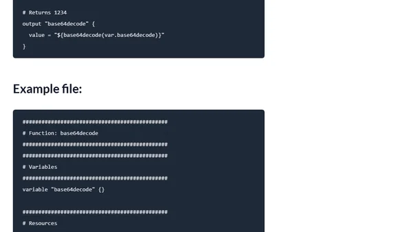 Terraform - FotD - base64decode()