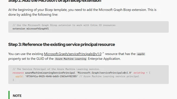 Assigning Roles for Azure Enterprise Apps using Bicep