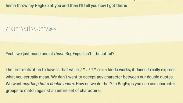 My most useful RegExp trick