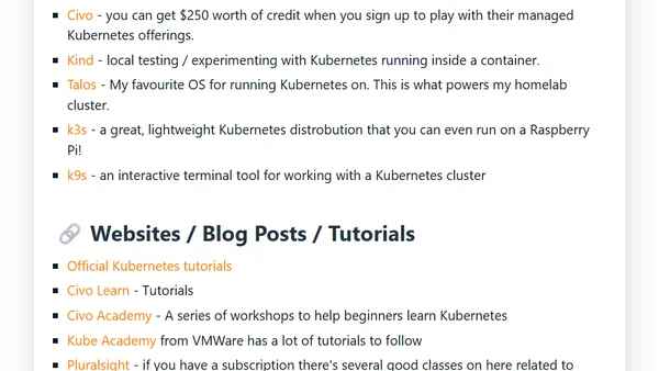 My Recommended Kubernetes Resources for Newbies