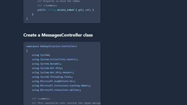 .NET Core and Microsoft Bot Framework