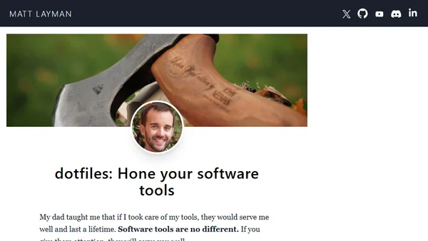dotfiles: Hone your software tools