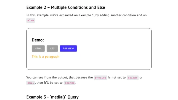 Introduction to CSS if Statements and Conditional Logic