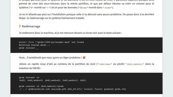 Ubuntu 22.04 impossible à démarrer sur mon ThinkPad T520 ?
