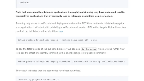 Optimising .NET Core Docker images