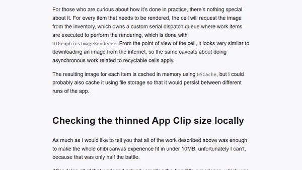 Turning the ChibiStudio canvas into an App Clip for iOS 14