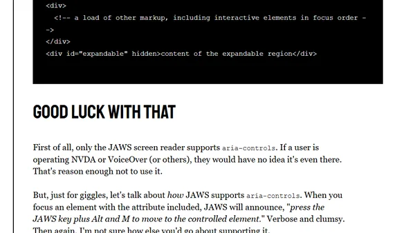 Aria-Controls is Poop