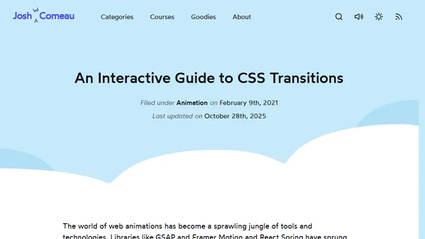 An Interactive Guide to CSS Transitions