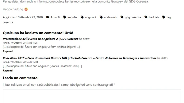Sviluppare dal futuro con Angular 2