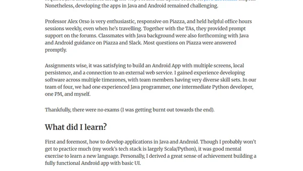 OMSCS CS6300 (Software Development Process) Review and Tips