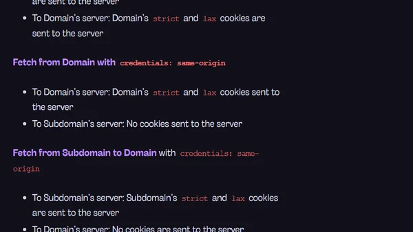 Handling cookies with Fetch's credentials