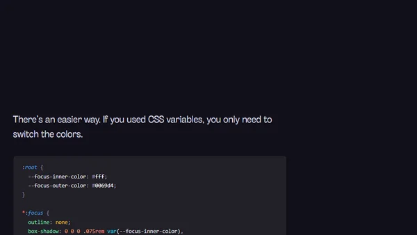 Creating a custom focus style