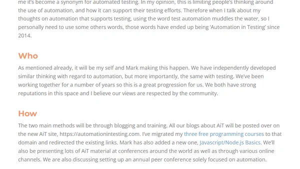 Launching Automation in Testing