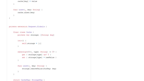 Building a global storage for Vapor