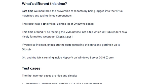 Revisiting Windows Updates in 2017: The Lab Setup