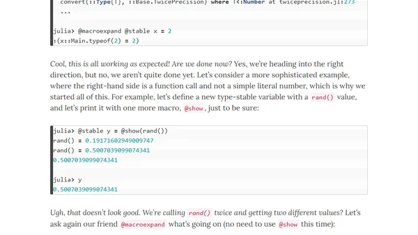 My first macro in Julia