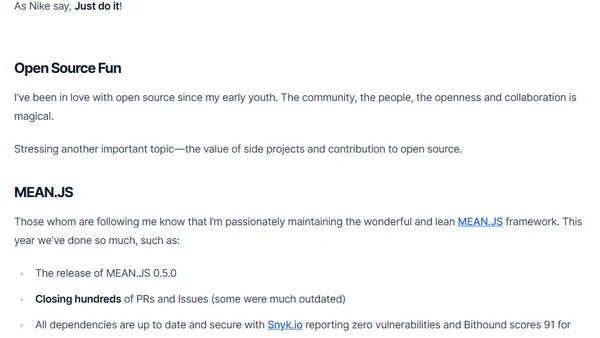 A Year of Open Source (2016)