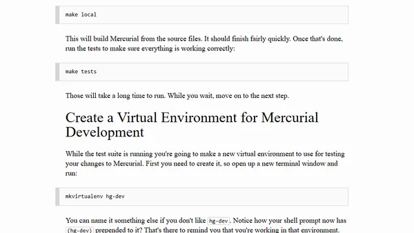 How to Contribute to Mercurial