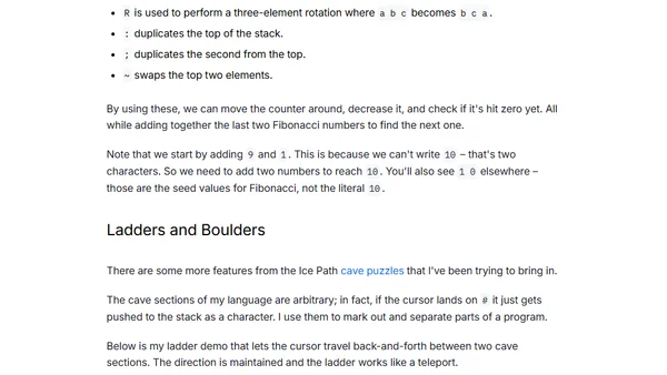 Icepath: a 2D Programming Language