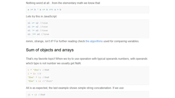JavaScript, the weird parts