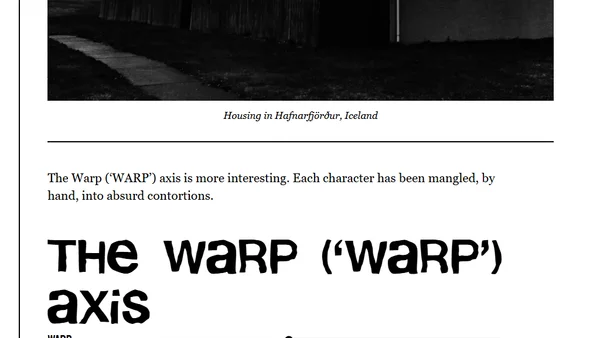 Hel: A 3-Axis, Obliterated Variable Font