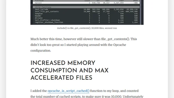 PHP Benchmark: include() vs file_get_contents()